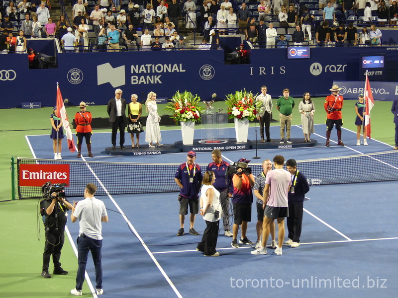 The Court Closing Ceremony is about to start, and the members of the official party are already waiting. The NBO 2025 Toronto, August 7, 2025