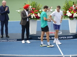 Neil Skupski and Joe Salisbury with runner-up Trophy