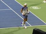 Concentrated Karen Khachanov during the Championship match with Ben Shelton, NBO 2025 in Toronto