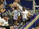 A sudden excitement among the spectators.  The news of the young Canadian tennis player Victoria Mboko winning the NBO 2025 in Montreal has been flashed on the screen 