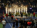 Fireworks, Tennis Canada Official Party Members, and the Champion are celebrating the NBO 2025 Closing Ceremony. 