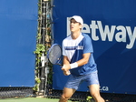 Mackenzie McDonald (USA) is returning the serve from Jiri Lehecka (CZE), July 30, 2025, NBO 2025 Toronto   
