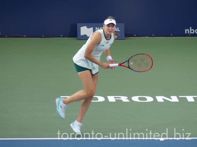 Swift run by Elena Rybakina on Centre Court August 13, 2026