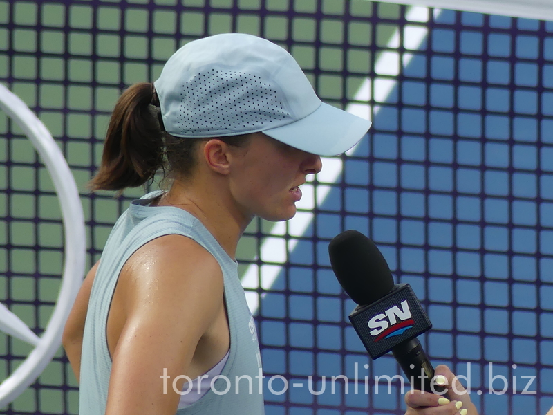 Iga Swiatek in the Court interview by SN 