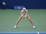 Elena Rybakina waiting for the serve from Iga Swiatek NBO 2026 Toronto