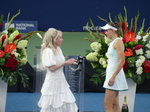 Susan Rogers of Rogers Communication is presenting runners-up trophy