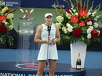 The Championship runners-up Elena Rybakina with her Trophy