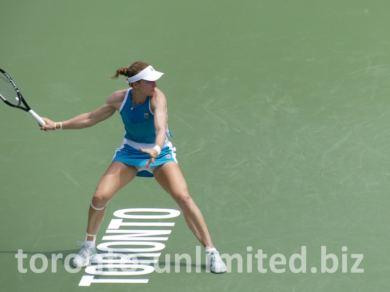 This is a killer forehand of Liudmilla Samsonova.