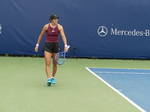 Xiyu WANG shows a determined facial expression.