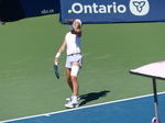 Nikola BARTUNKOVA with her toss-up for serve.