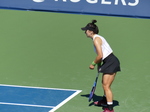 Canadian Champion Bianca ANDRESCU plays with Nikola BARTUNKOVA.