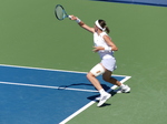 See the stretched-out posture of Nikola Bartunkova on the Court