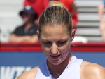 Karolina Pliskova's face close-up