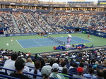 Naomi OSAKA JPN and Elena RYBAKINA playing on Central Court.