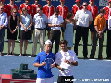 Finalist Richard Gasquet and the Champion Roger Federer.