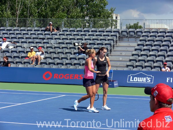 Iveta Benesova and Barbora Zahlavova Strycova of Czech Republic.