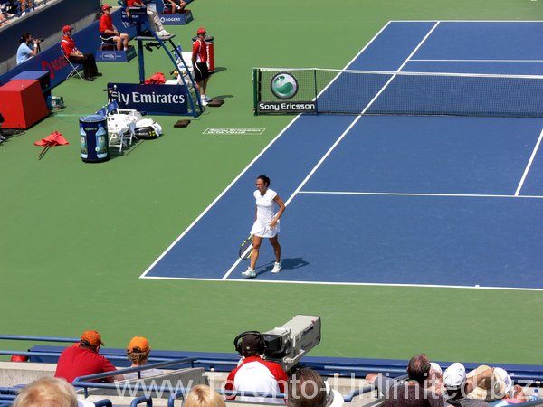 Francesca Schiavone of Italy on Stadium Court.