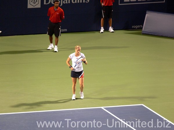 Kim Clijster on Stadium Court.