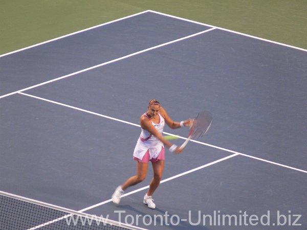 Nadia Petrova's volley.