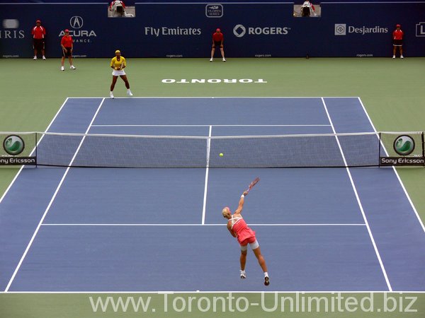 Serena Williams and Elena Dementieva, Rogers Cup 2009.