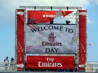 Welcome to Emirates Day. Fly Emirates. 21 August 2009, Rexall Centre Rogers Cup 2009, Toronto.