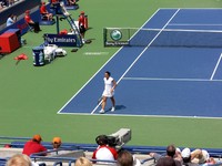 Francesca Schiavone of Italy on Stadium Court.