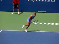 Amelie Mauresmo in play.