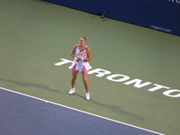 Nadia Petrova on Stadium Court, Rexall Centre, Rogers Cup 2009.