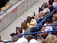 Richard Williams with Venus Williams at Rogers Cup 2009.
