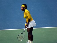 Serena Williams playing Elena Dementieva. Rogers Cup 2009.