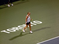 Svetlana Kuznetsova playing Samantha Stosur, 18 August 2009.