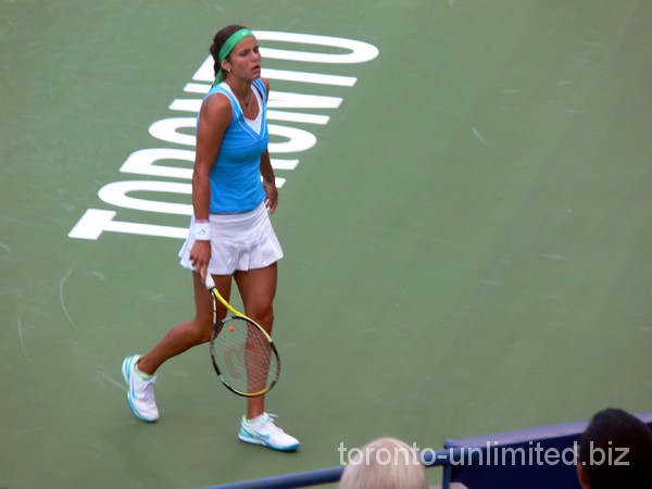 Julia Georges on Centre Court