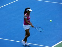 Agnieszka Radwanska on Centre Court Rogers Cup 2011.