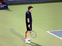 Jim Courier in Toronto Rogers Cup 2011.