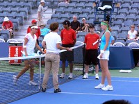 Petra Kvitova and Medina Garrig Rogers Cup 2011.