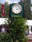 Rolex watch exhibit in the retail village.