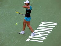 Svetlana Kuznetsova of Russia on Centre Court, Rogers cup 2011.
