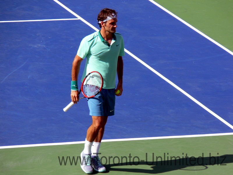 Concerned Roger Federer in the second set, Championship final August 10, 2914 Rogers Cup 