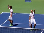 Winners Bruno Soares (BRA) with Alexander Peya (AUT) in Doubles Final August 10, 2014 Rogers Cup Toronto