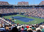Stadium Court at Rexall Centre Toronto full of tennis spectators to watch the Rogers Cup 2014 Championship final. August 10, 2014  