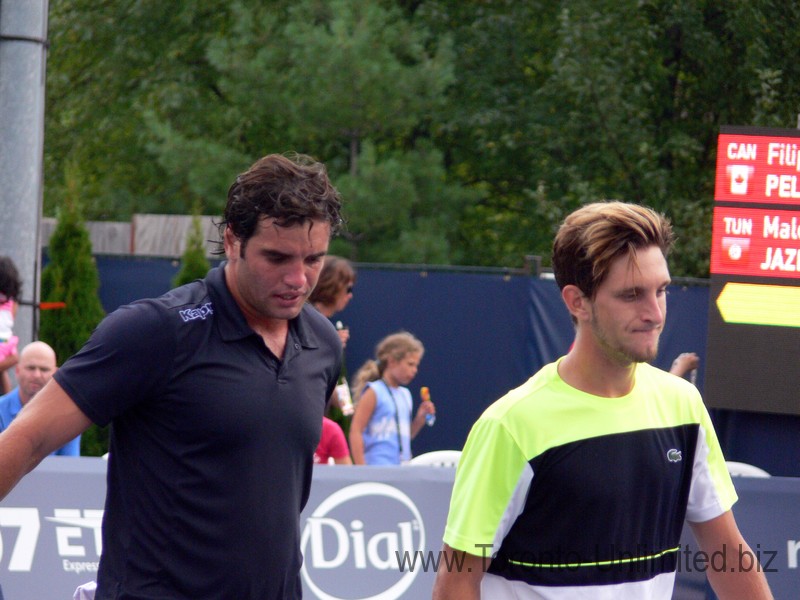 Malek Jazivi (Tunisia) winner over Filip Pelivo (Canada) August 2, 2014 Rogers Cup Toronto