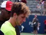 Filip Pelivo at the end of the match August 2, 2014 Rogers Cup Toronto