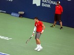 Milos Raonic (CANADA) on Stadium Court August 6, 2014 Rogers Cup Toronto