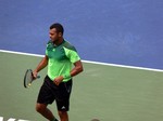 Jo-Wilfried Tsonga (FRA) on the Stadium Court August 7, 2014 Rogers Cup Toronto