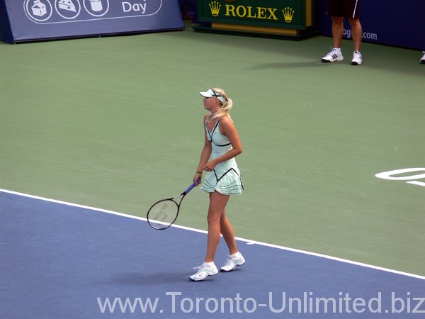 Maria Sharapova of Russia on Centre Court.