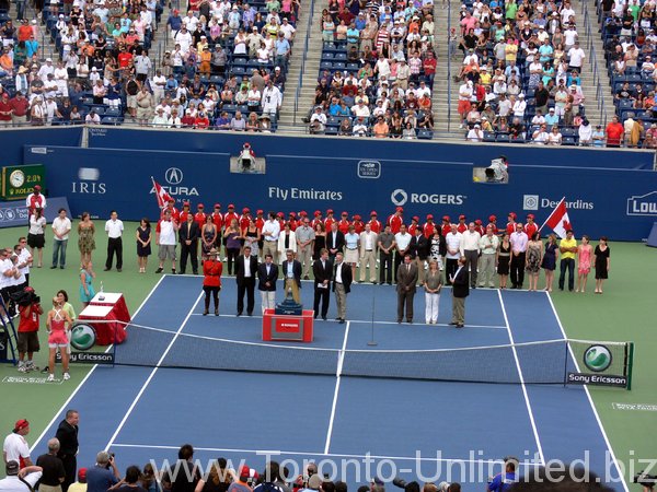 Closing ceremony, Centre Court, Rogers Cup 2009.