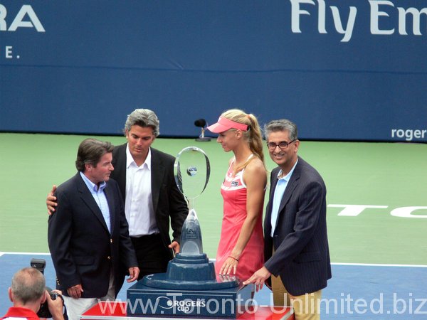 Keith Rissling, Karl Hales, Elena Dementieva and Nadir Mohamed.