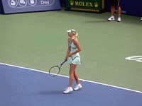 Maria Sharapova of Russia on Centre Court.