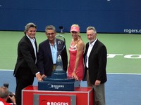 Karl Hale, Nadir Mohamed, Elena Dementieva and Tony Eames.