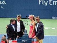 Keith Rissling, Karl Hales, Elena Dementieva and Nadir Mohamed.